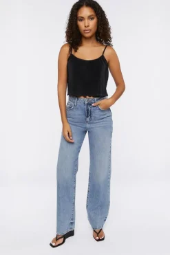 Plisse Cami Crop Top
