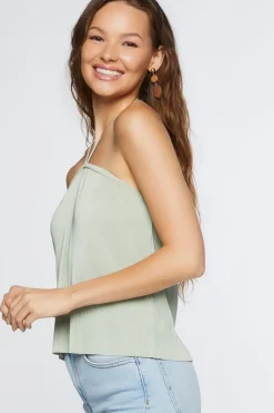 Plisse Halter Top
