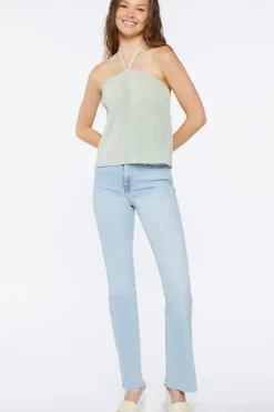Plisse Halter Top