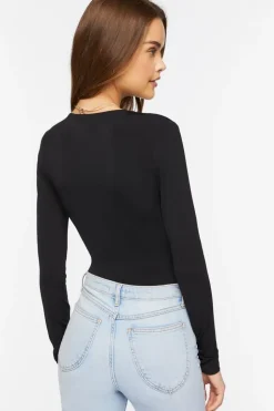 Plunging Crossover Bodysuit