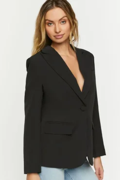 Plunging Cutout Blazer