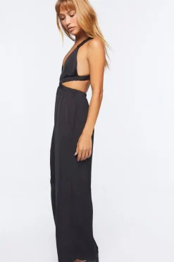 Plunging Cutout Jumpsuit