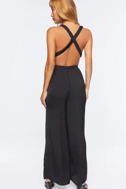 Plunging Cutout Jumpsuit
