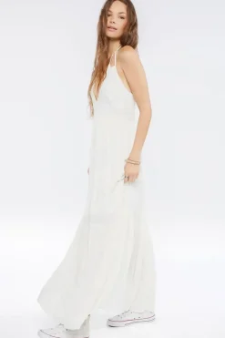 Plunging Halter Maxi Dress