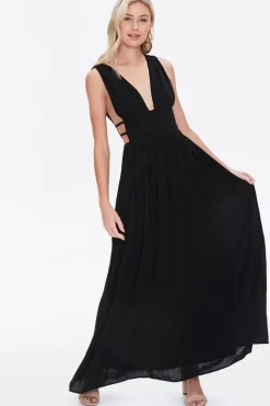 Plunging Maxi Dress