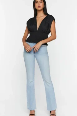 Plunging Smocked Top