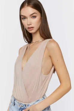 Plunging Surplice Bodysuit