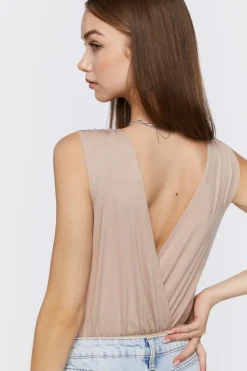 Plunging Surplice Bodysuit