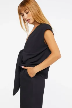 Plunging Tie-Front Top