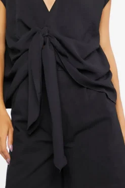 Plunging Tie-Front Top