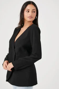 Plunging Wrap Blazer
