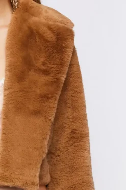 Plush Cropped Coat