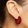 Plush Hoop Earrings