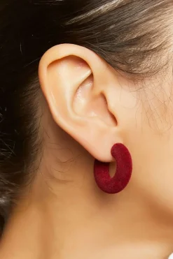 Plush Hoop Earrings