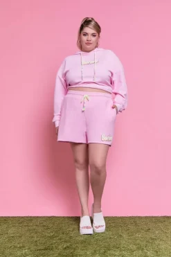 Plus Size Barbie™ Graphic Sweatshorts