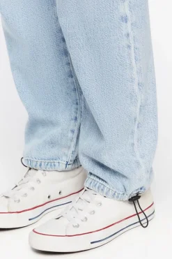 Pocket High-Rise Denim Joggers