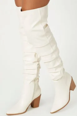 Pointed Toe Knee-High Boots