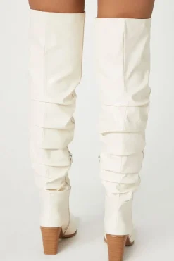 Pointed Toe Knee-High Boots