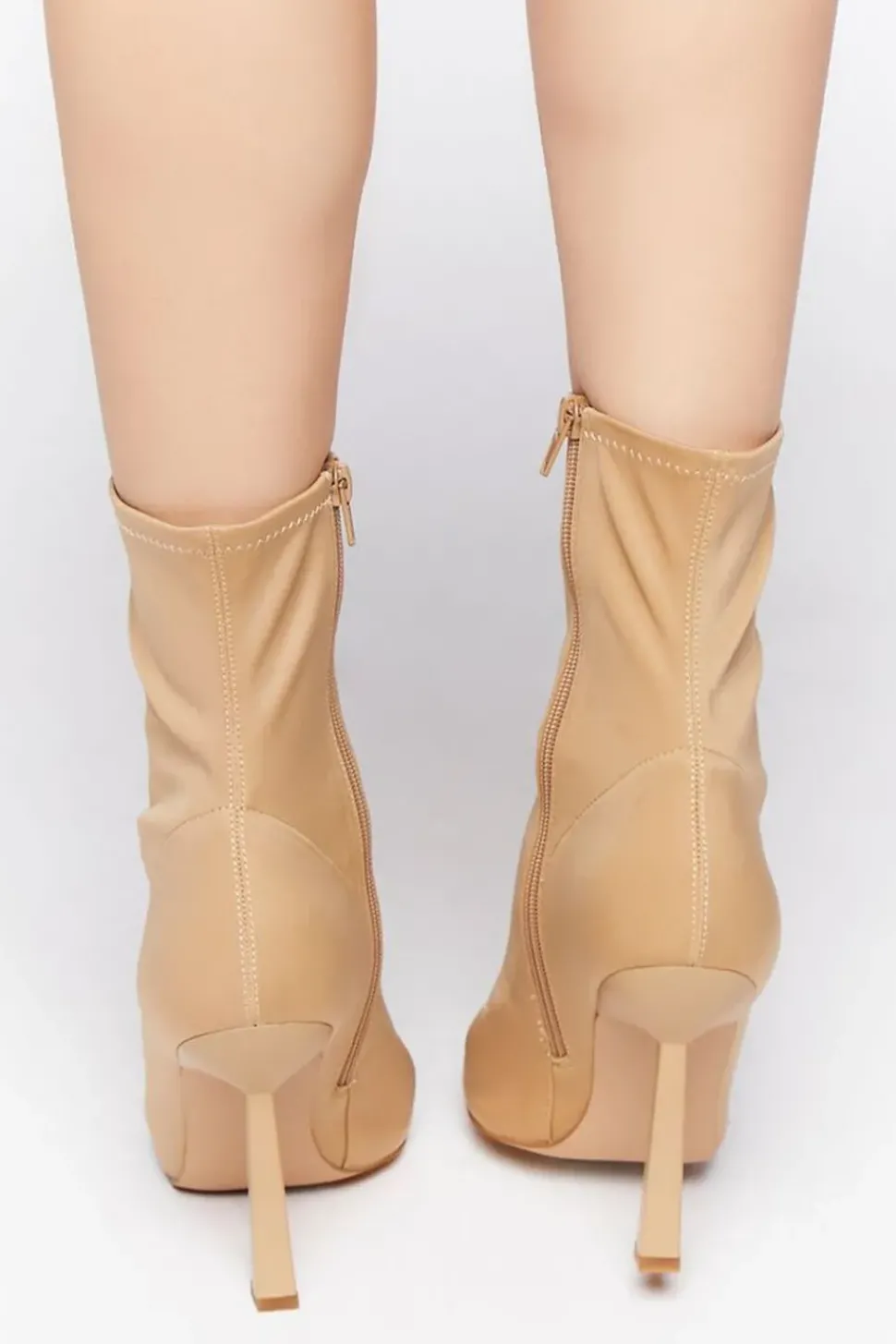 Pointed-Toe Stiletto Sock Booties