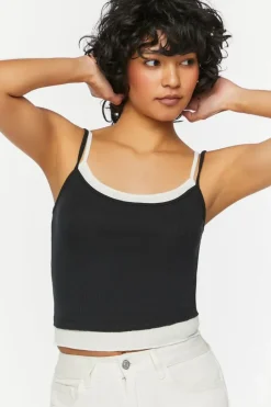 Pointelle Cropped Combo Cami