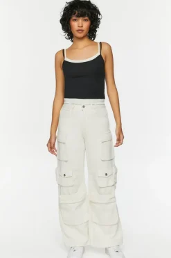 Pointelle Cropped Combo Cami