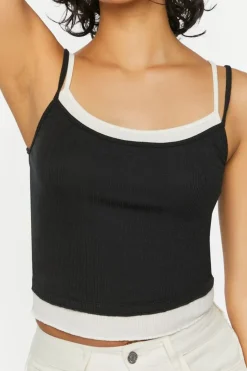 Pointelle Cropped Combo Cami
