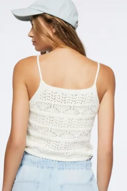 Pointelle Sweater-Knit Cami
