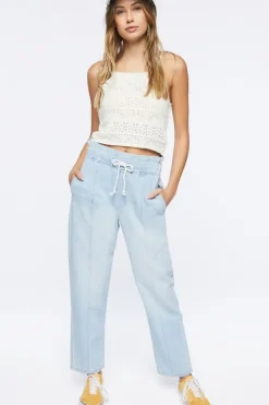 Pointelle Sweater-Knit Cami