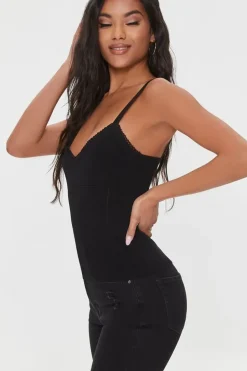 Pointelle Sweater-Knit Cami