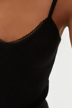 Pointelle Sweater-Knit Cami