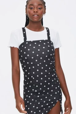 Polka Dot Pinafore Dress
