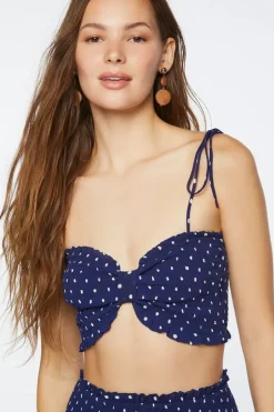 Polka Dot Tie-Strap Cami & Skirt Set