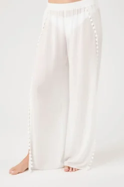 Pom Pom Swim Cover-Up Pants