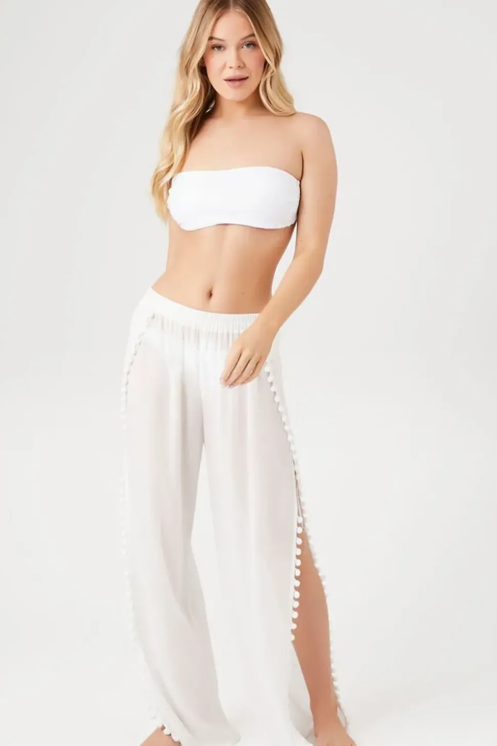 Pom Pom Swim Cover-Up Pants