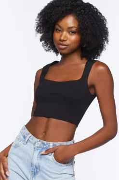 Ponte Knit Crop Top