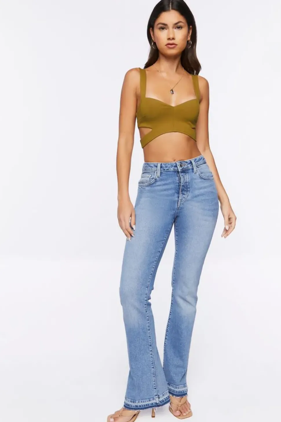 Ponte Knit Cutout Bralette