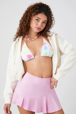 Ponte Pleated Mini Skirt