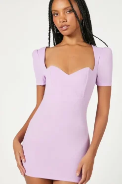 Ponte Puff-Sleeve Mini Dress