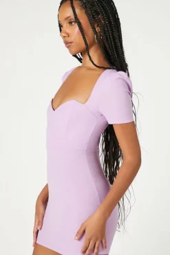 Ponte Puff-Sleeve Mini Dress