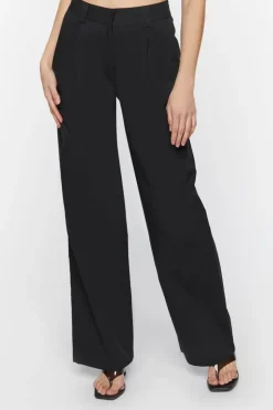 Poplin High-Rise Trousers