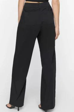 Poplin High-Rise Trousers