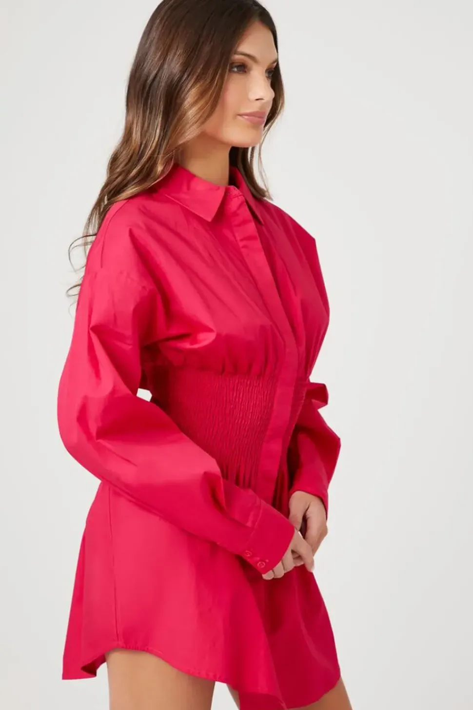 Poplin Mini Shirt Dress