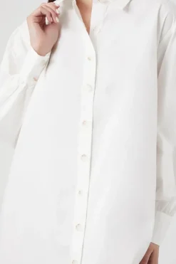 Poplin Mini Shirt Dress