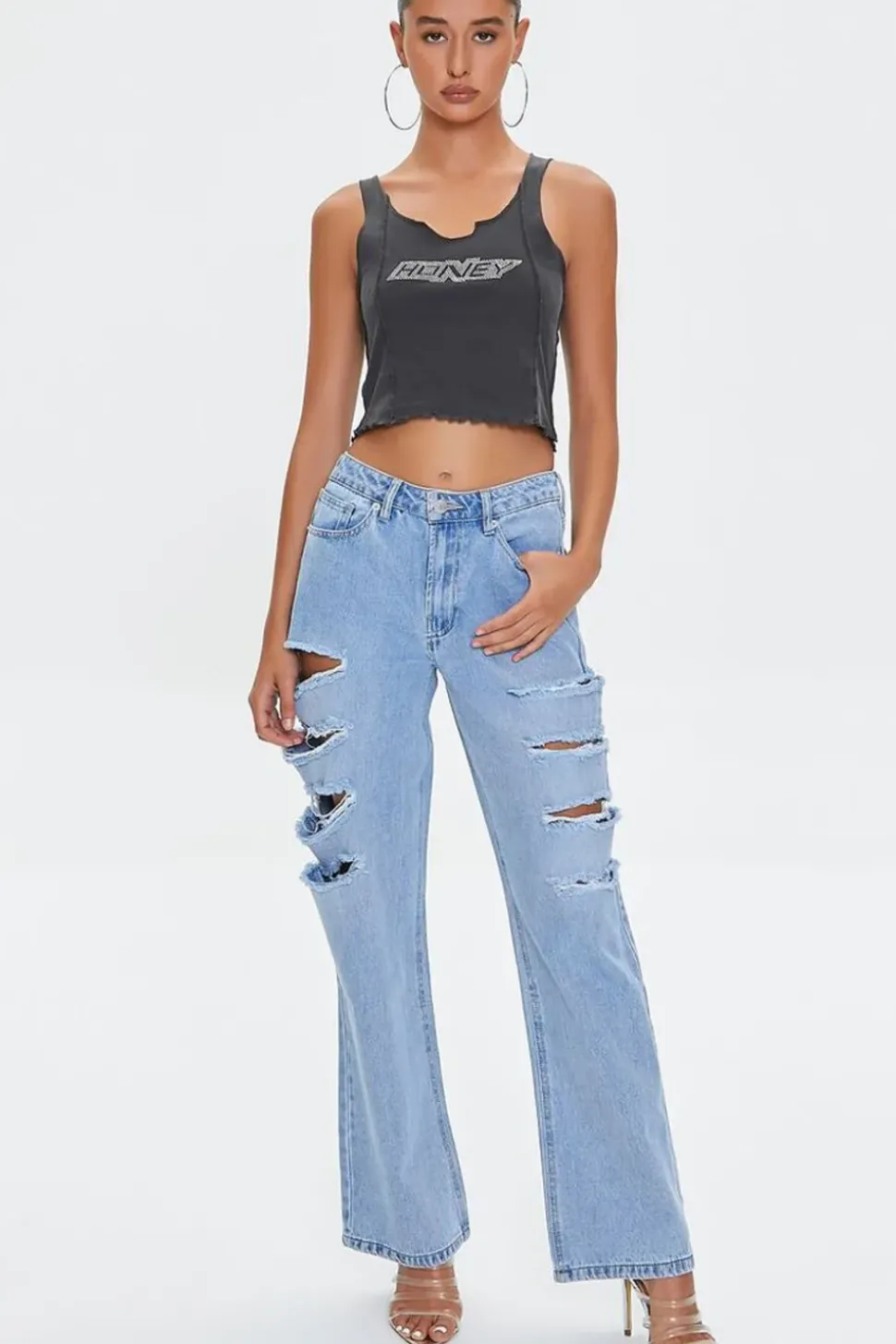 Premium Distressed 90S Fit Jeans