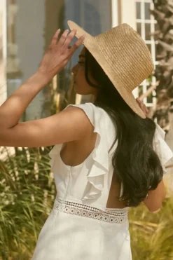 Premium Straw Pinched Panama Hat