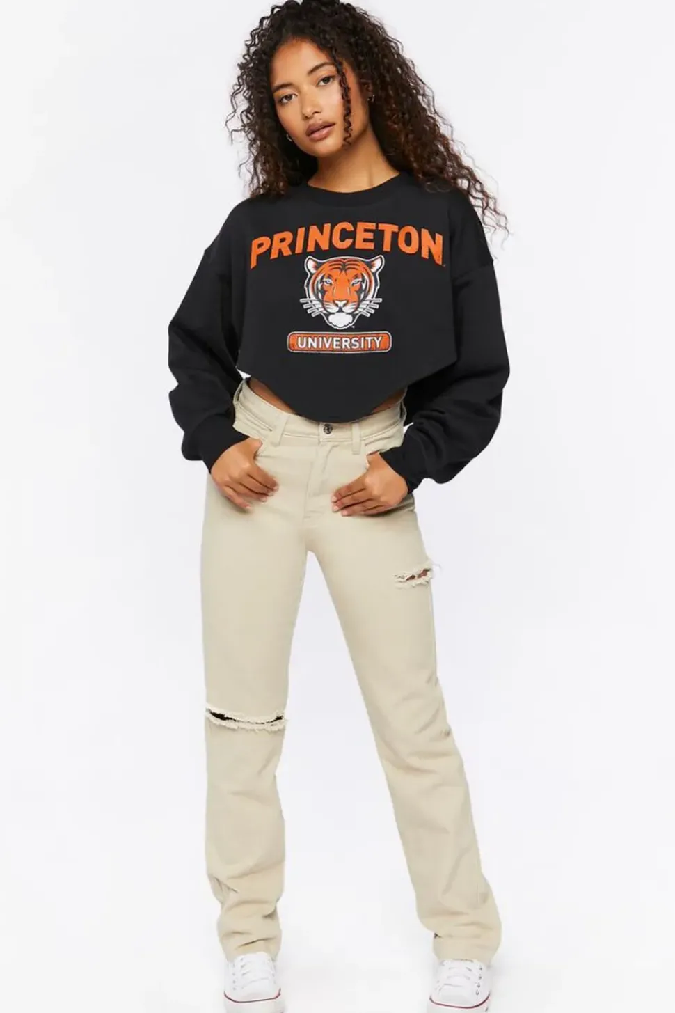 Princeton University Cropped Pullover