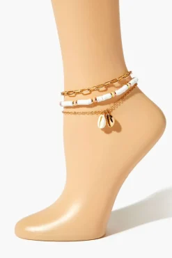 Puka Shell Anklet Set