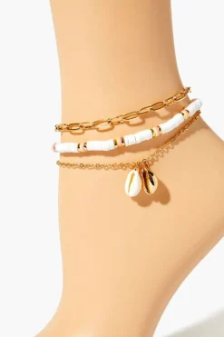 Puka Shell Anklet Set