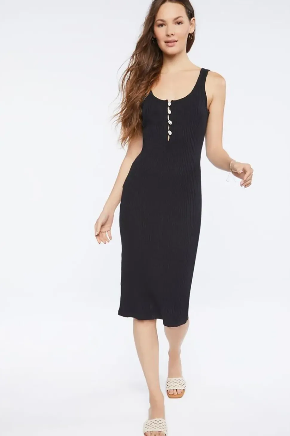 Puka Shell Midi Tank Dress
