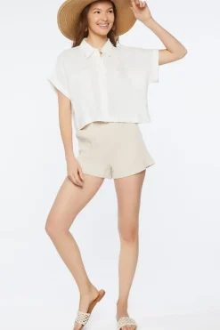 Pull-On Mid-Rise Shorts